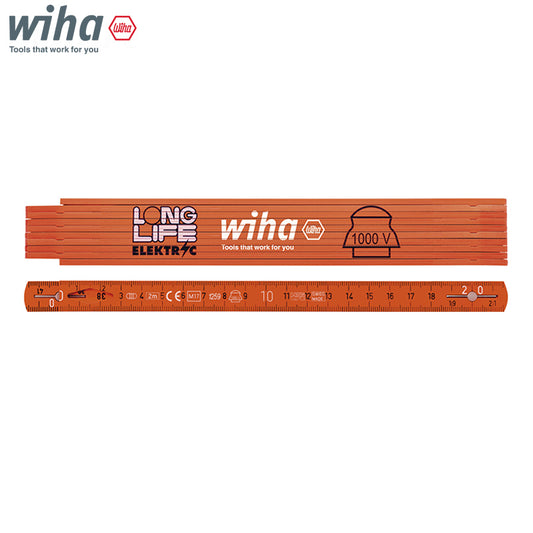 Wiha 42068 2M Electrician's Longlife Folding Ruler