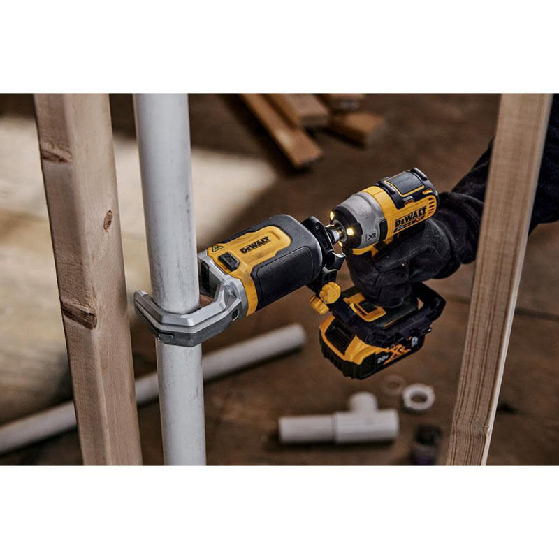 DEWALT DWAPVCIR PVC/PEX Cutter Attachment 6X Faster Cuts Work with 18V/20V Impact Driver