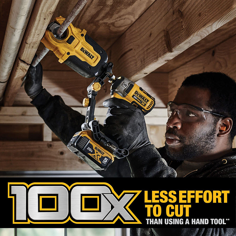 DEWALT DWACPRIR Impact Ready Copper Tubing Cutter Attachment with Brace Bracket Faster Metal Cutting Power Tools Accessories