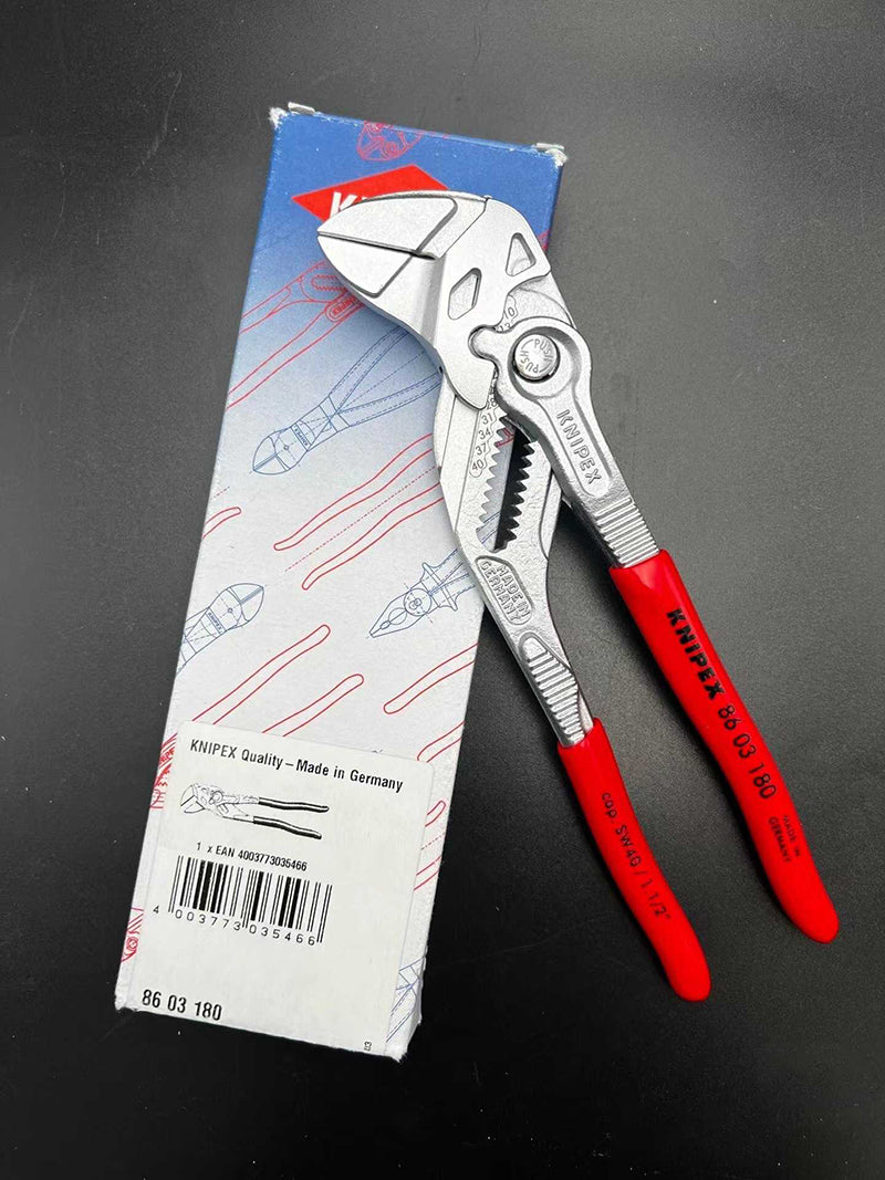 KNIPEX 86 03 180 Pliers Wrench Chrome Plated