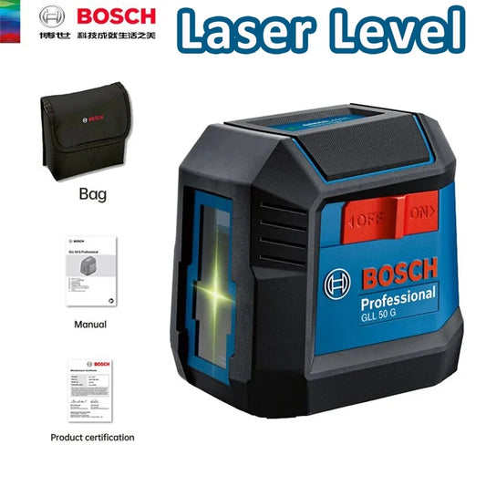 BOSCH GLL50G Green Laser Level 2line 15m Max 1/4in IP55 Small & Compact Portable Marking Instrument Bare Tool