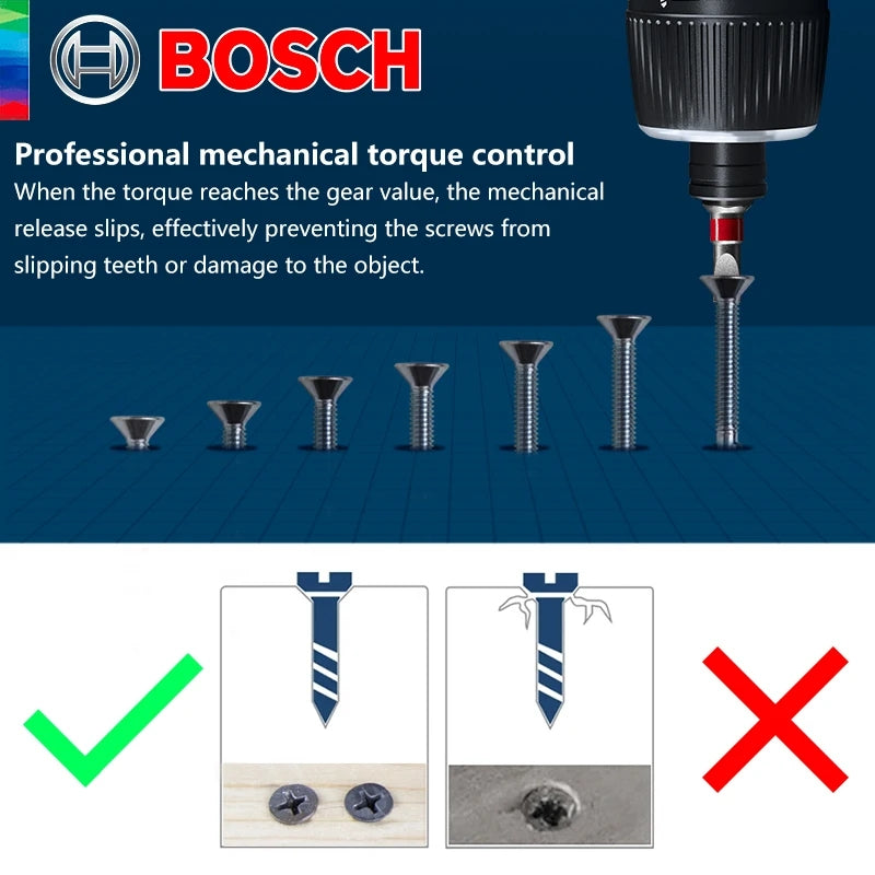 Bosch GO3 New Smart Mini Rechargeable Screwdriver 3.6V Use Press Type Internal Electricity With USB Charging Cable Screw