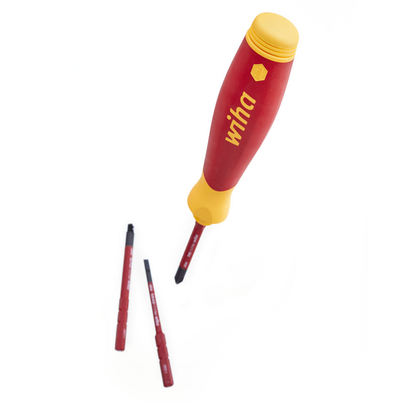 Wiha 45296 PocketMax VDE Screwdriver with Bit Magazine SlimBit Electric
