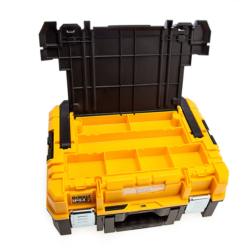 DEWALT DWST83344-1 TSTAK Tool Storage Organizer Long Handle Multifunctional Storage Box Double Layer Portable Plastic Tool Case