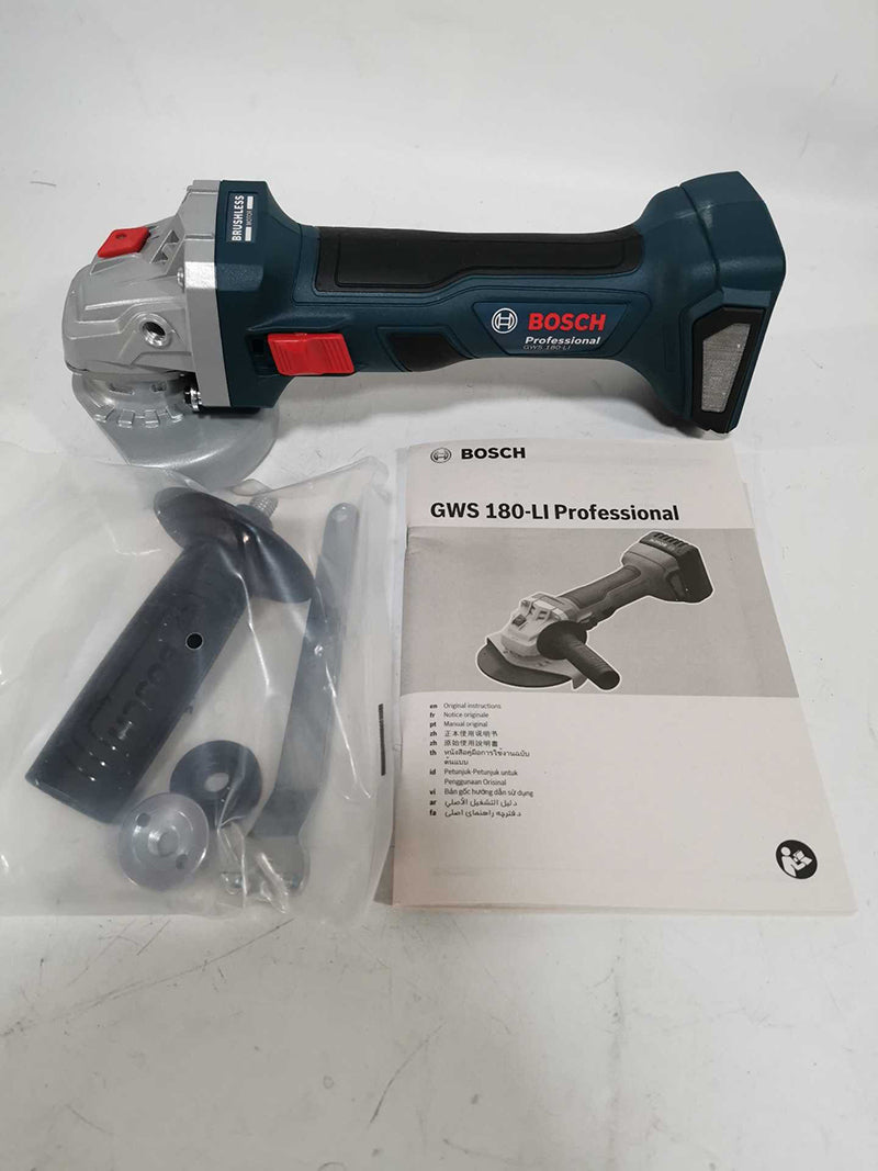 Bosch GWS180-LI Rechargeable Brushless Angle Grinder Cordless Portable 18V Grinding Cutting Machine Polisher Bare Tool