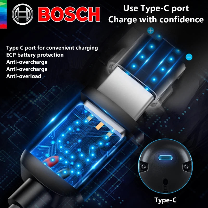 Bosch GO3 New Smart Mini Rechargeable Screwdriver 3.6V Use Press Type Internal Electricity With USB Charging Cable Screw