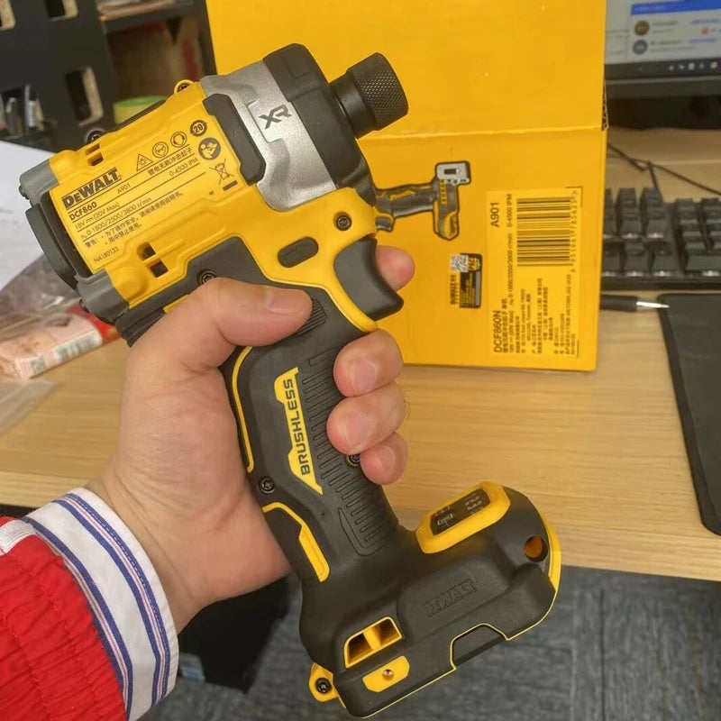 DEWALT DCF860 Electric Screwdriver 20V Brushless Cordless 282NM Decoration Impact Driver DCF850 Upgraded Version Bare Tool