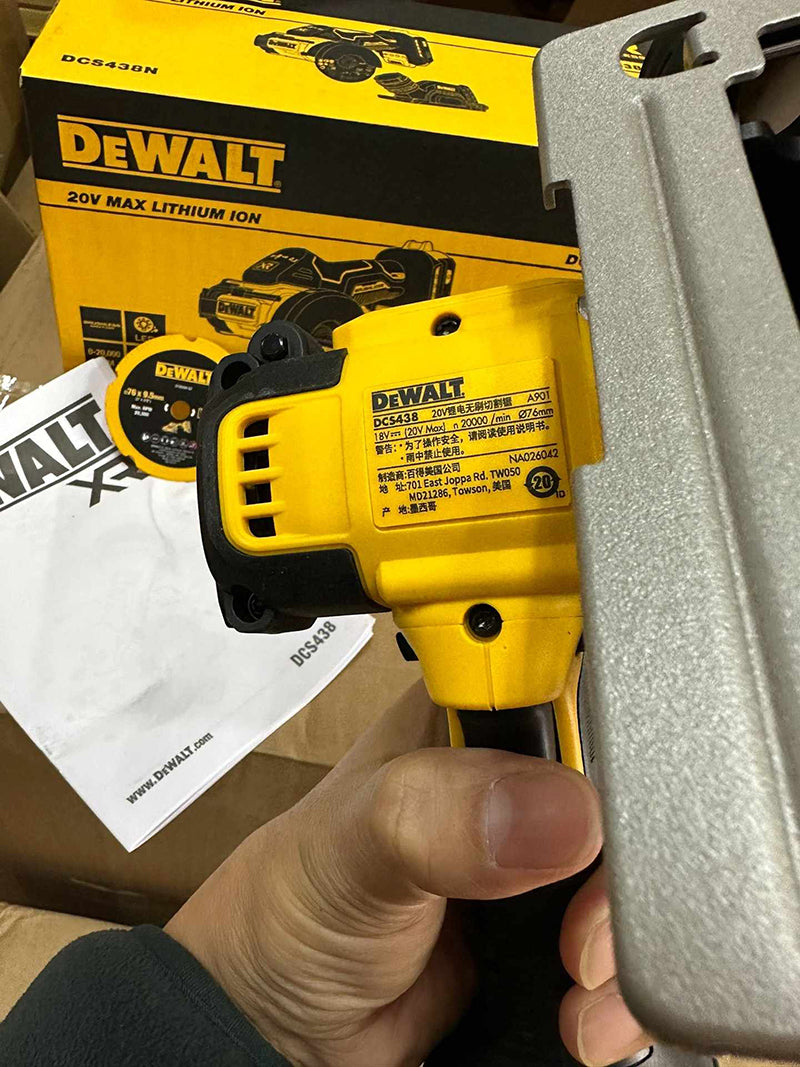 DEWALT DCS438 20V Brushless Cutting Machine 20000RPM 3 in. Cordless Cut-Off Tool Metal Plastic Cutting