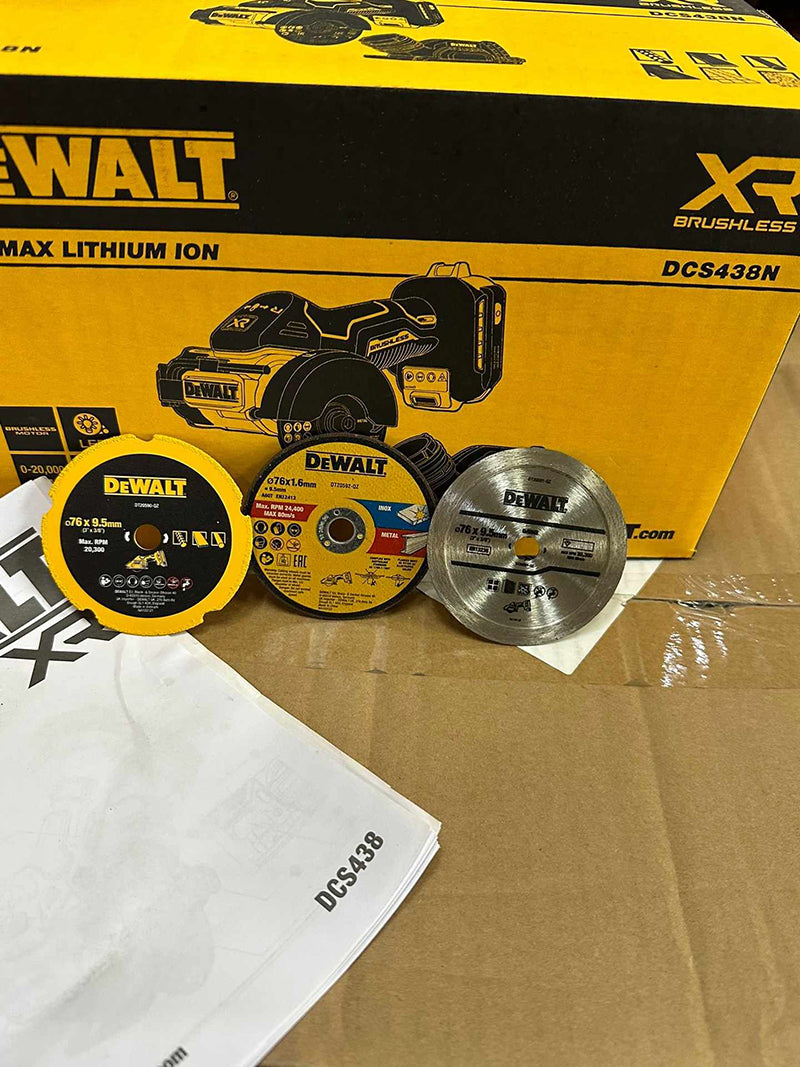 DEWALT DCS438 20V Brushless Cutting Machine 20000RPM 3 in. Cordless Cut-Off Tool Metal Plastic Cutting