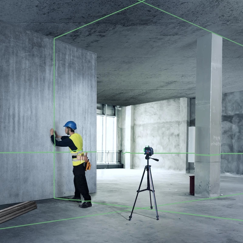 Bosch GLL3-60XG Green 12Lines Laser Level Projection Cross Marking Line Vertical Horizontal Measuring Tool Indoor Outdoor Level