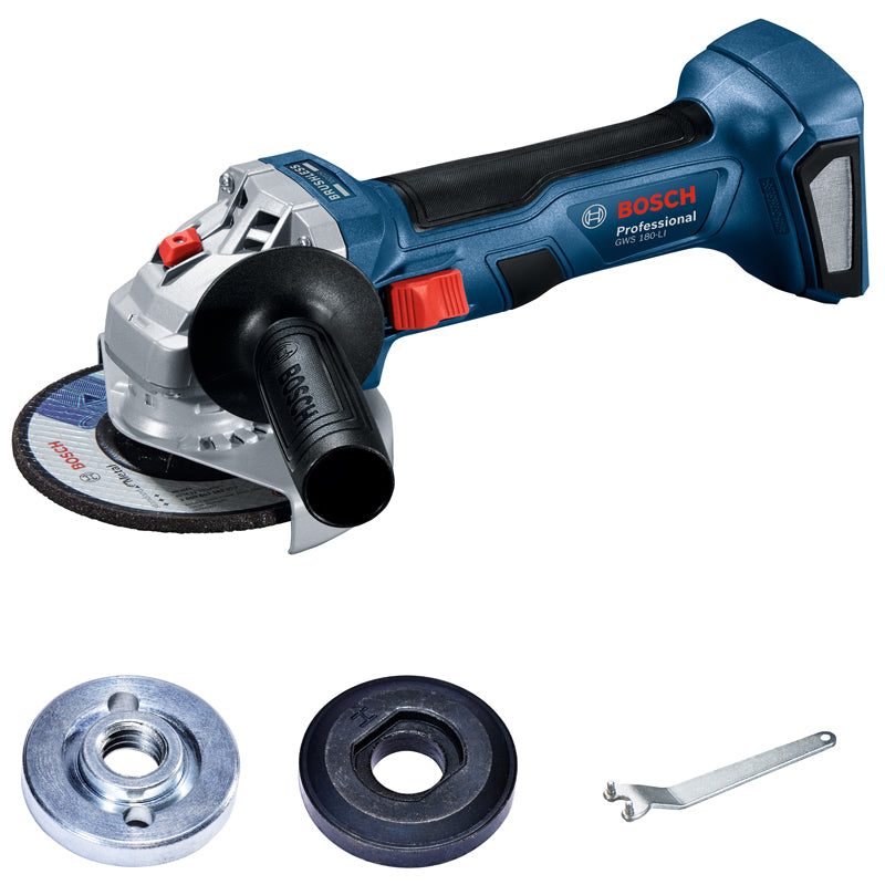 Bosch GWS180-LI Rechargeable Brushless Angle Grinder Cordless Portable 18V Grinding Cutting Machine Polisher Bare Tool