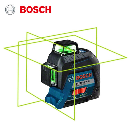 Bosch GLL3-60XG Green 12Lines Laser Level Projection Cross Marking Line Vertical Horizontal Measuring Tool Indoor Outdoor Level