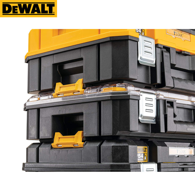 DEWALT DWST83344-1 TSTAK Tool Storage Organizer Long Handle Multifunctional Storage Box Double Layer Portable Plastic Tool Case