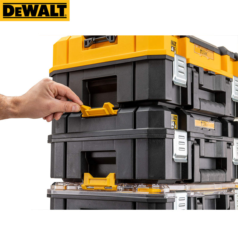 DEWALT DWST83344-1 TSTAK Tool Storage Organizer Long Handle Multifunctional Storage Box Double Layer Portable Plastic Tool Case