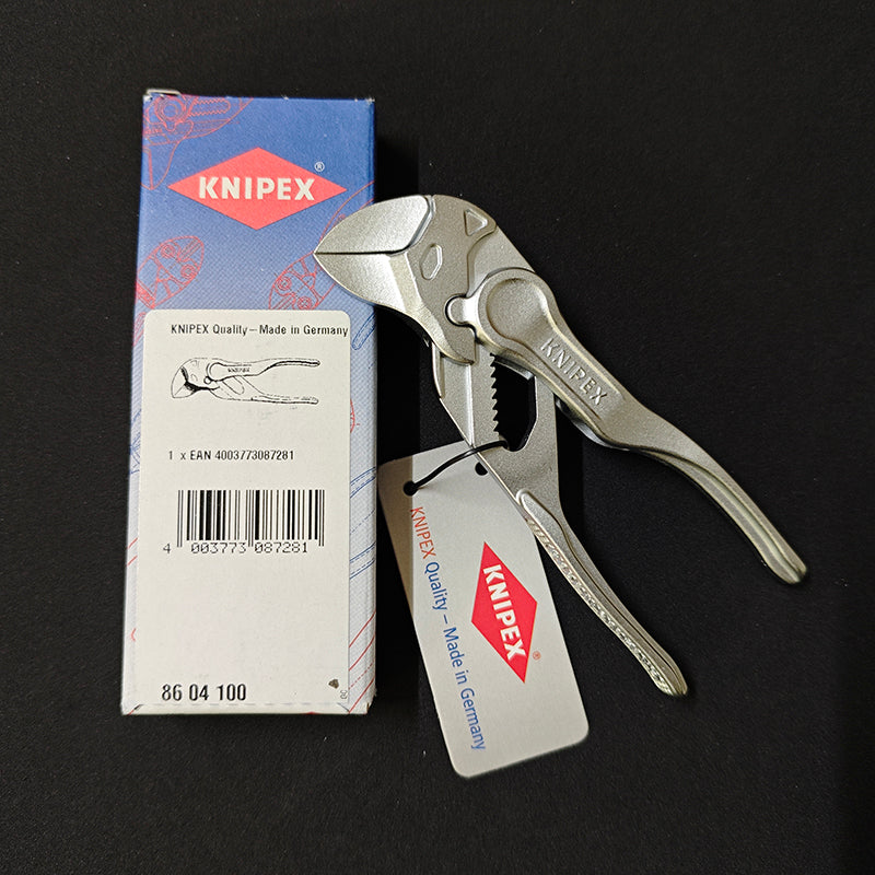 KNIPEX 86 04 100 Pliers Wrench XS 4'' Alloy Steel Chrome Plated Mini Plier