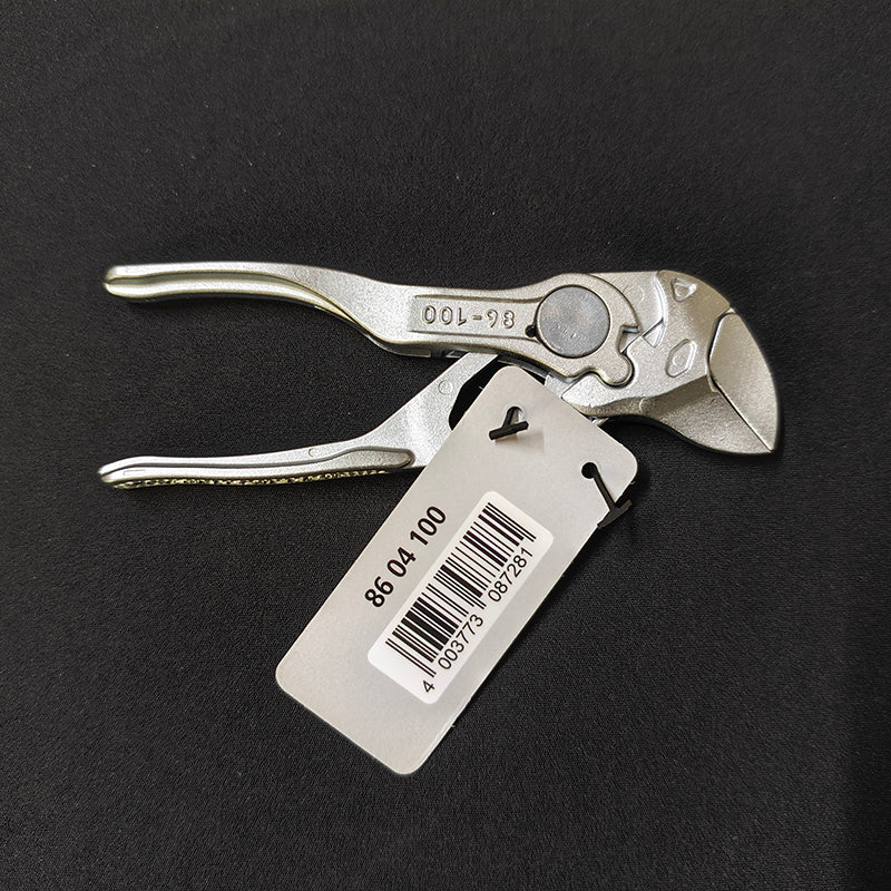 KNIPEX 86 04 100 Pliers Wrench XS 4'' Alloy Steel Chrome Plated Mini Plier