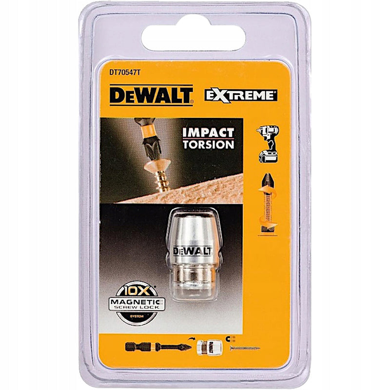 DEWALT DT70547T Magnetic Screwlock Driver Aluminium Sleeve Bits & Holders Ring Tool Accessories 50mm