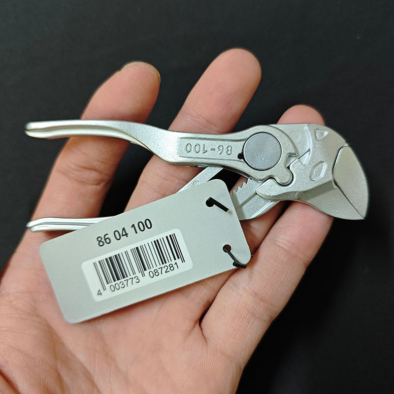KNIPEX 86 04 100 Pliers Wrench XS 4'' Alloy Steel Chrome Plated Mini Plier