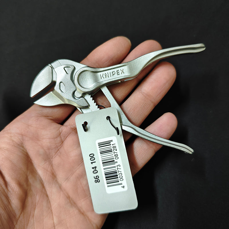 KNIPEX 86 04 100 Pliers Wrench XS 4'' Alloy Steel Chrome Plated Mini Plier