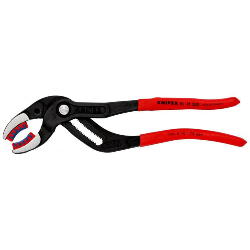 KNIPEX 81 11 250 Siphon and Connector Pliers Pipe Gripping Plier With Replaceable Plastic Jaws 8111250