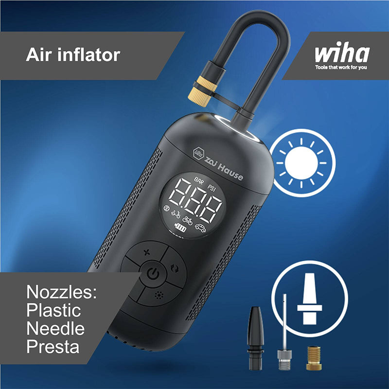 Wiha Tools 45255 Cordless Pump Mobile Electric Air Inflator