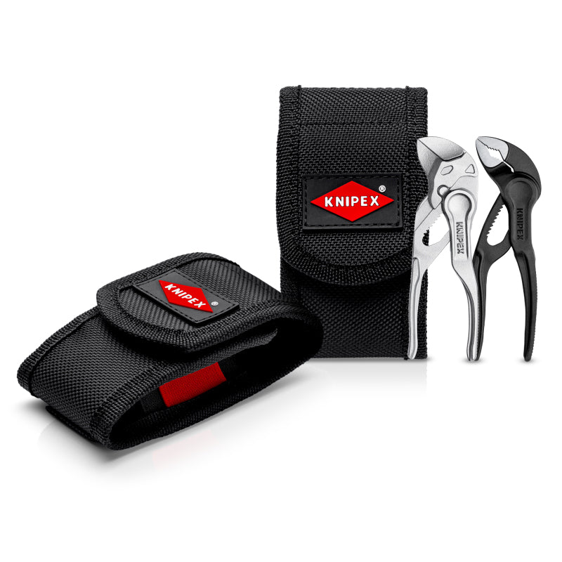 KNIPEX 00 20 72 V04 XS Mini Pliers Set XS in Belt Pouch 1 x 87 00 100, 1 x 86 04 100