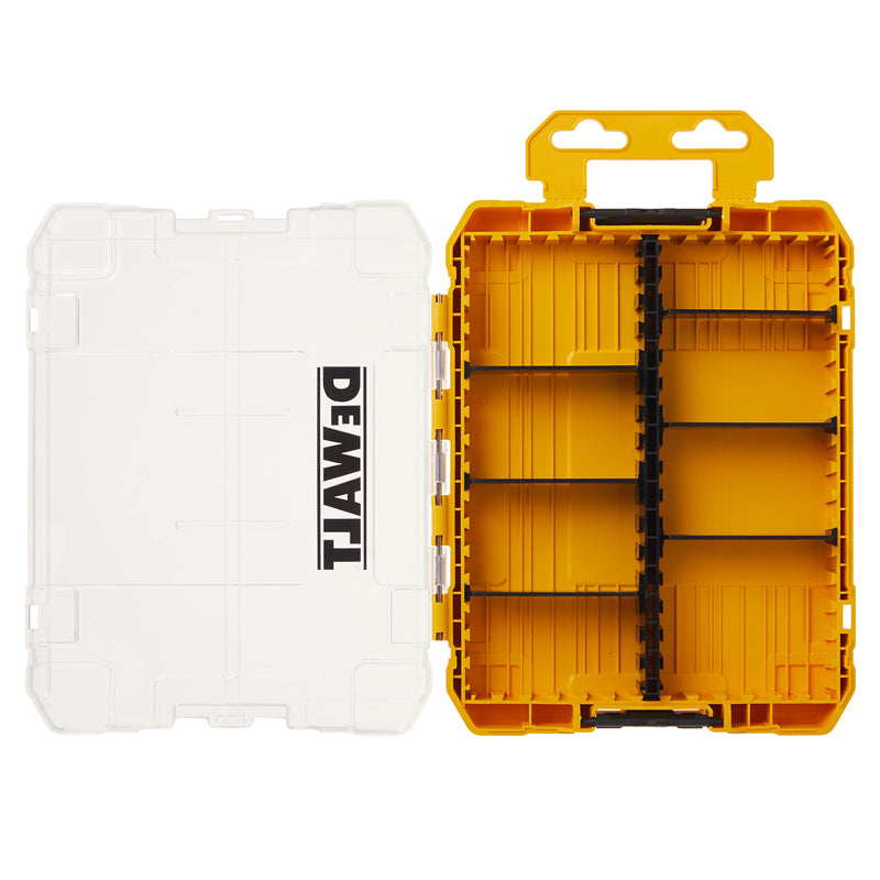 DEWALT DWAN2190 Large Tough Case 220*170*32MM Internal Partition Detachable Parts Drill Bit Hand Tool Accessories Storage Box