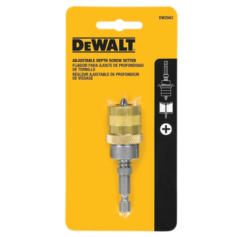 DEWALT DW2043 1/4in Hex Adjustable Screw Depth Setter Screwdepth Setter Power Tool Accessories