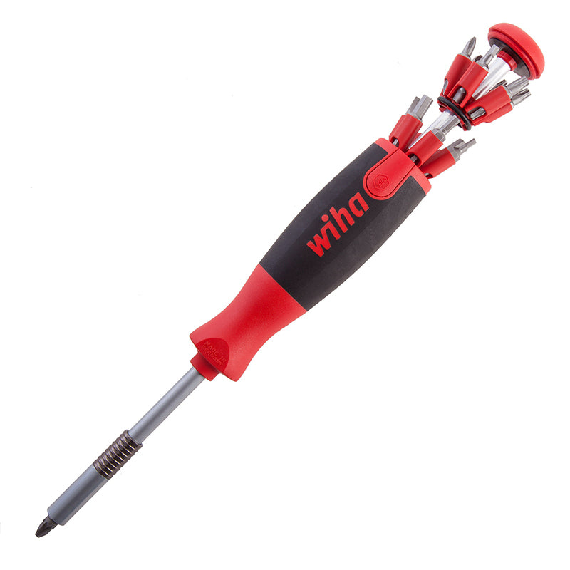 Wiha 40907 26-in-1 LiftUp Screwdriver With Magazine Bit Holder