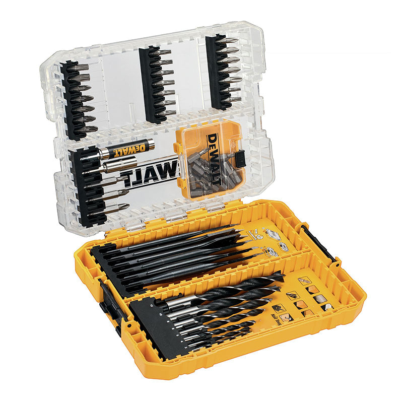 DEWALT DT70758 Twist Drill Driver Bit Set 57Pcs Metal Wood Drill Multi-function Electric Screwdriver Bits Power Tool Accessories