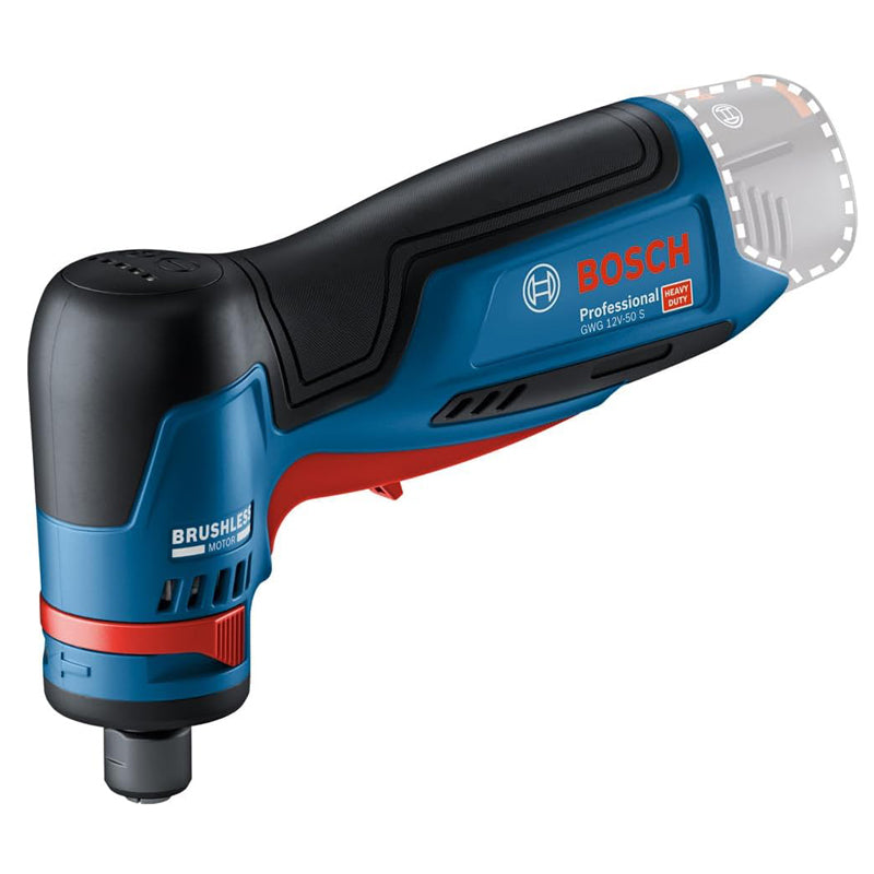 Bosch Professional GWG 12V-50 S Rotary Grinder 12V Brushless Motor High Torque Variable Speed Trigger Switch and 5 Speed Mode
