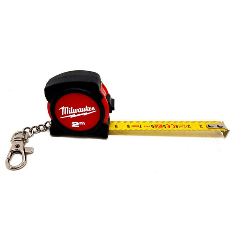 Milwaukee 48-22-5507 Mini Tape Measure 2M Keychain Portable Decorate Indoor Outdoor Measurement Tool