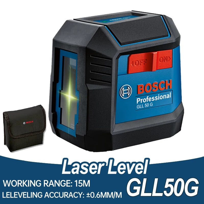 BOSCH GLL50G Green Laser Level 2line 15m Max 1/4in IP55 Small & Compact Portable Marking Instrument Bare Tool