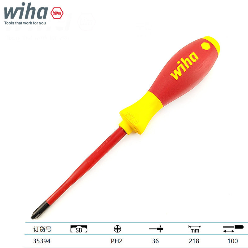 Wiha 1000V VDE Screwdriver SoftFinish Electric SlimFix Phillips Slotted PH1 PH2