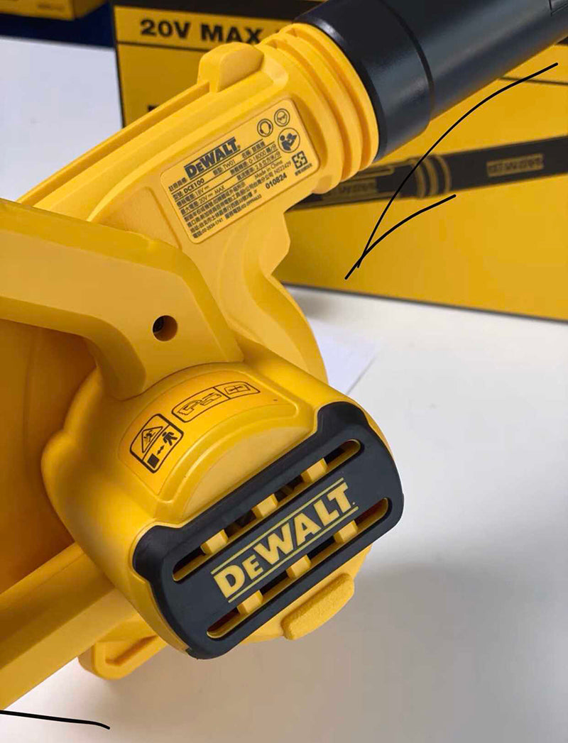 DEWALT DCE100 20V Lithium Battery Blower Dust Collector Home Computer Blowing Dust Leaf Sawdust Cleaning Air Blower Bare Tool
