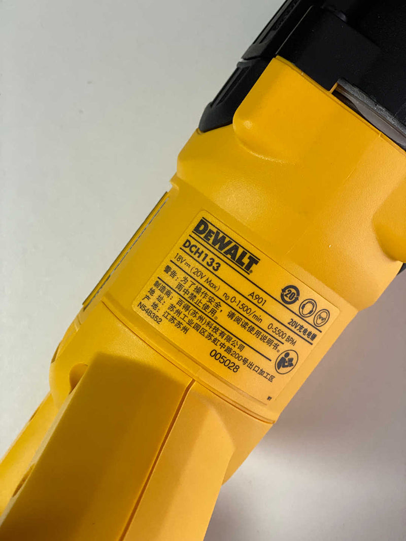Dewalt ferramentas dch133 martelo rotativo 20v max velocidade variável broca sem escova d-alça multifuncional industrial recarregável broca ferramenta nua