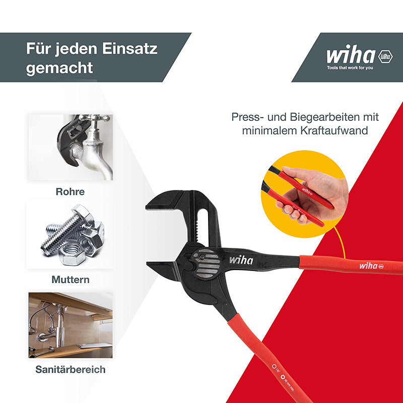 Wiha 40923 Classic Pliers Wrench 10'' Water Pump Plier 250mm