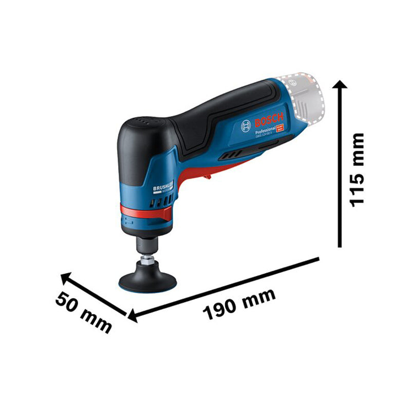 Bosch Professional GWG 12V-50 S Rotary Grinder 12V Brushless Motor High Torque Variable Speed Trigger Switch and 5 Speed Mode