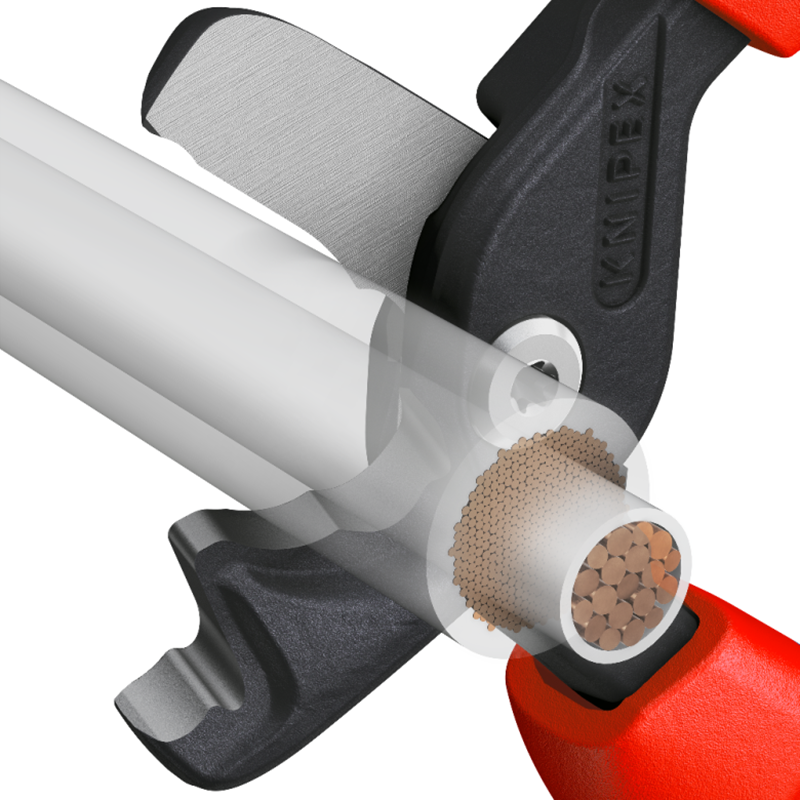KNIPEX StepCut XL 95 12 225 Cable Shears with Step Cut