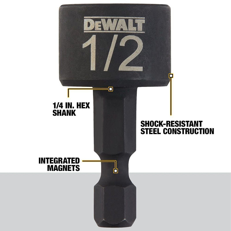 DEWALT DWAIND-5 Nut Driver Set Compact 5 Piece