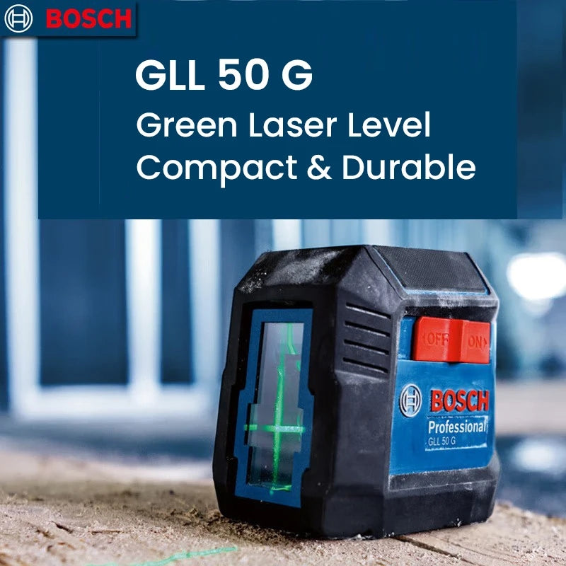 BOSCH GLL50G Green Laser Level 2line 15m Max 1/4in IP55 Small & Compact Portable Marking Instrument Bare Tool