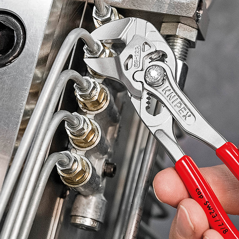 KNIPEX 86 03 125 5-Polegada Mini Alicate Chave Agarrando Segurando Pressionando Aplicações de Dobra Alicate de Tubulação de Água de Alta Dureza