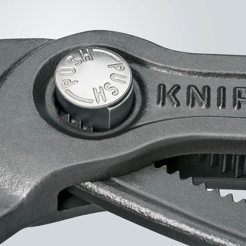 KNIPEX 87 01 180 7-1/4-Inch Cobra Pliers 8701180 Water Pump Plier Jaw Size Setting