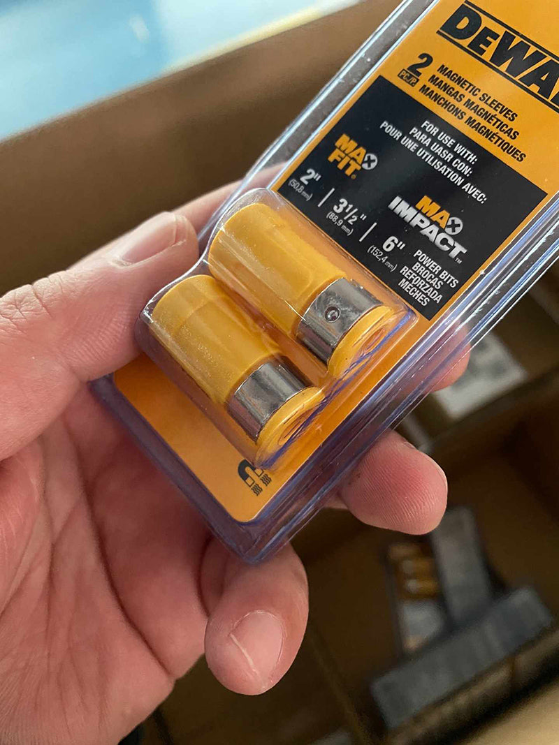 DEWALT DWASLVMF2 MAXFIT Magnetic Bit Sleeve Set Impact Driver Cordless Drill Bits Sets Power Tool Accessories