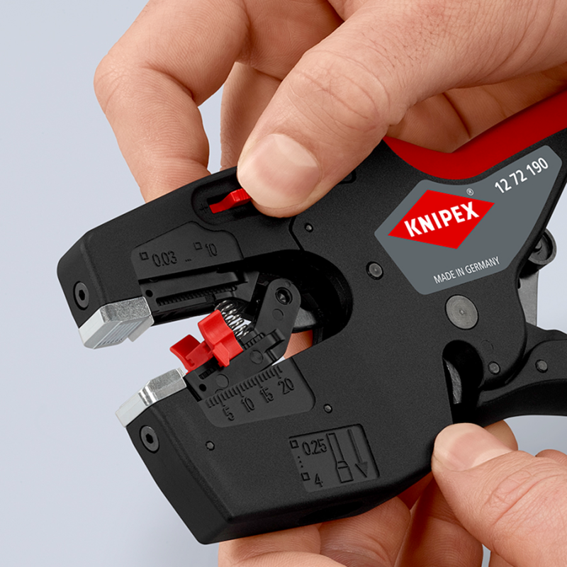 KNIPEX 12 72 190 NexStrip Multi-Tool for Electricians Automatic Wire Stripper