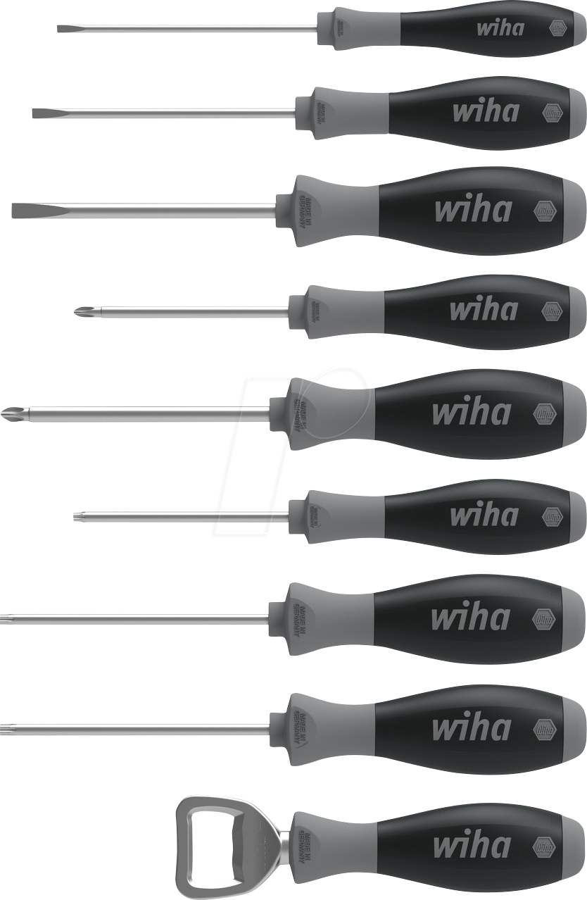 Wiha 46544 9Pcs Screwdriver Set Slotted Phillips TORX Opener SoftFinish 85 Years Anniversy Limited Edition
