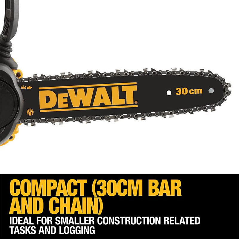 DEWALT DCM565 18V/20V XR Brushless Cordless 30cm Chainsaw Garden Wood Cutting Electric Saw 12'' Bare Tool