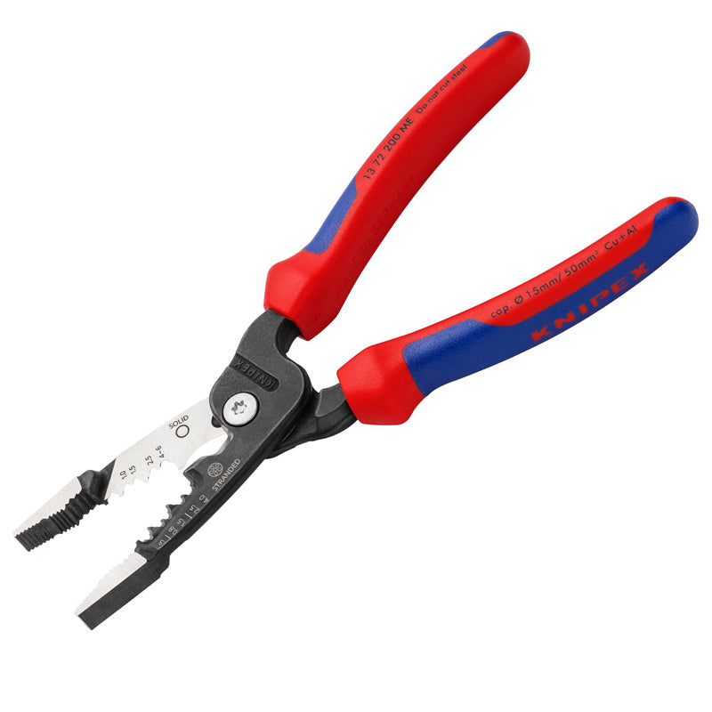 KNIPEX 13 72 200 ME Multifunctional Electrician Pliers Easy Cutting Of Copper And Aluminium Cables Easy To Operate And Get Start