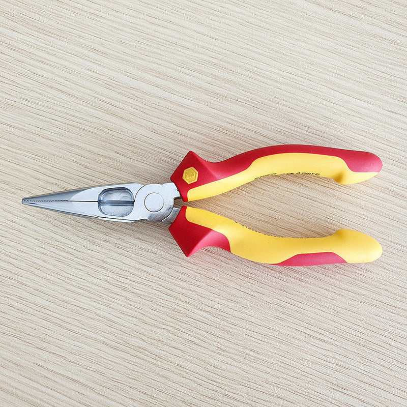 Wiha 26720 1000V Insulated Long Nose Pliers 160mm Chromium-Vanadium Alloy