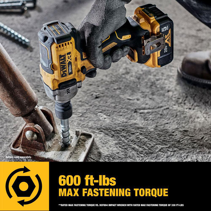 DEWALT DCF892 20V Brushless Electric Impact Wrench 1/2 Inch Three-speed Torque Adjustment LED Light Bare Tool Upgraded Version of DCF894